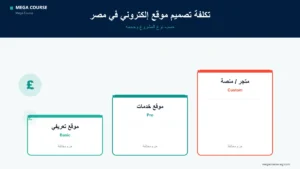 تكلفة تصميم موقع إلكتروني في مصر 